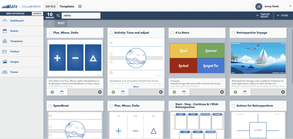 templates in SAFe® Collaborate
